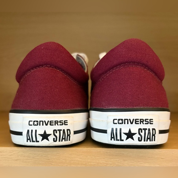 Converse All Star | Canvas Low Top Sneakers Burgundy | Low Top | 10W 8M - Picture 10 of 12